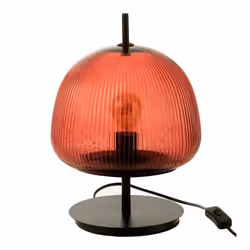 Lampe à Poser en Verre Oasis 25cm Rouge