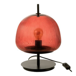 Lampe à Poser en Verre Oasis 25cm Rouge