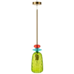Suspension - J-LINE - Laurence - Verre mix - Blanc - 160 cm x 15 cm x 15 cm