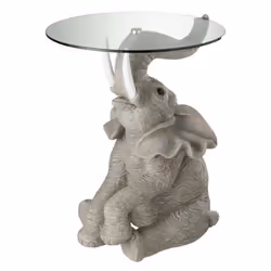 Table dAppoint Design Éléphant 63cm Gris