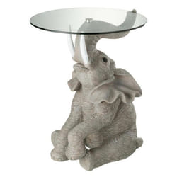 Table dAppoint Design Éléphant 63cm Gris