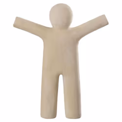 Statuette Déco Ptit Maurice Rugueux 41cm Beige