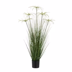 Plante Artificielle Cyperus Alternifolius 5 Têtes 100cm Vert