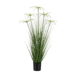 Plante Artificielle Cyperus Alternifolius 5 Têtes 100cm Vert