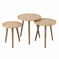 Set 3 tables gigogne motifs 3