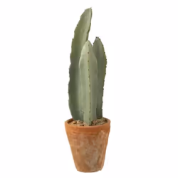 Plante Artificielle en Pot Cactus 48cm Vert