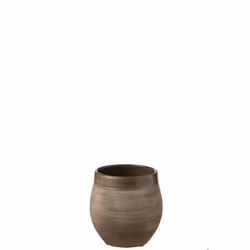 J-Line cache-pot Gio - céramique - marron - small - Ø 19 cm