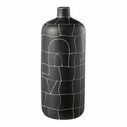 Vase Bouteille en Céramique Japan 50cm Noir