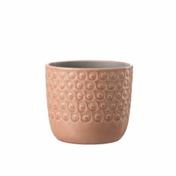 J-Line cache-pot Boule - céramique - rose - large - Ø 17 cm