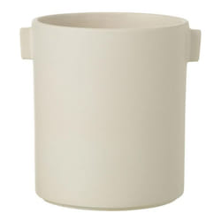 Cache-Pot Design Handle 17cm Blanc