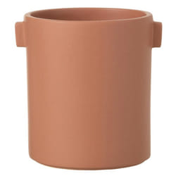 Cache-Pot Design Handle 17cm Terracotta