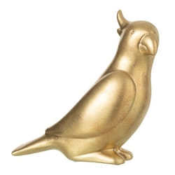 Statuette Déco Perroquet 24cm Or