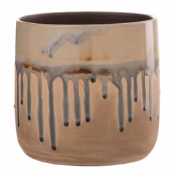 Cache-Pot en Céramique Droplet 18cm Beige