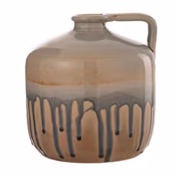 Vase Design en Céramique Droplet 20cm Beige