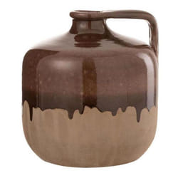 Vase Design en Céramique Droplet 18cm Marron