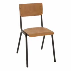 Chaise Vintage en Bois Mauricio 82cm Marron