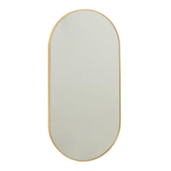 Miroir Mural Ovale Grale 100cm Or