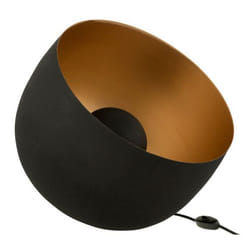 J-Line Lampe Rond Interieur Or Metal Noir Large