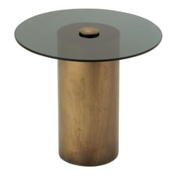 Table dAppoint en Verre Soni 51cm Bronze