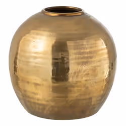 Vase Design en Argile Arya 28cm Or