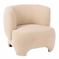 Fauteuil Design Tricoté Erwin 80cm Blanc