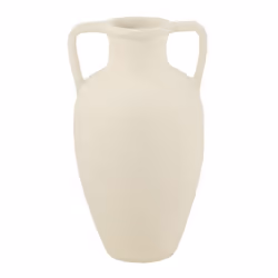 Vase avec Anses Amphore 48cm Blanc
