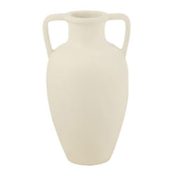 Vase avec Anses Amphore 48cm Blanc