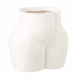 Vase Déco Corps Femme 32cm Blanc