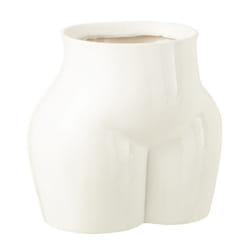 Vase Déco Corps Femme 32cm Blanc