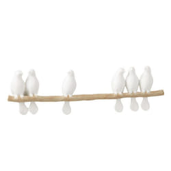 Décoration Murale Oiseaux Sur Branche 51cm Blanc