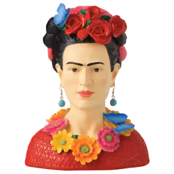 Statuette Déco Buste Frida Khalo 22cm Multicolore