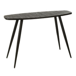 J-Line Console Ovale Teck Recycle Noir