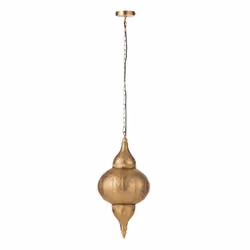 Lampe Suspension en Métal Bore 65cm Or
