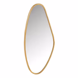 Miroir Mural Design Abstrait 73cm Or