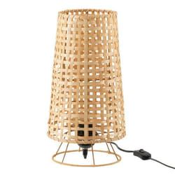 Lampe à Poser en Rotin Léna 36cm Naturel