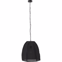 J-Line Plafonnier Poire Lin/Fer Noir Small