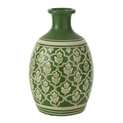 Vase Déco Fleurs 43cm Vert