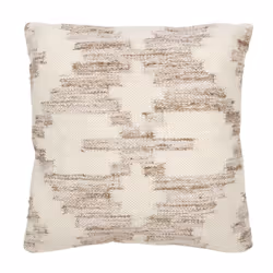 Coussin Déco Croix 60x60cm Beige