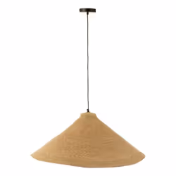 J-Line Lampe Suspendue Cone Jonc De Mer Naturel