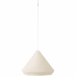 J-Line Lampe Suspendue Cone Raffia Blanc Small
