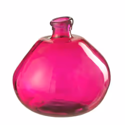 Vase Bulle en Verre Mexican 32cm Fuchsia