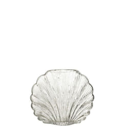 J-Line vase Coquillage - verre - transparent - small - Ø 10 cm