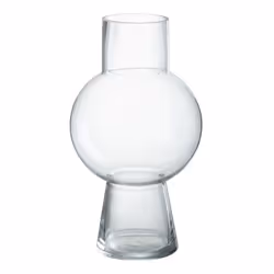 Vase Boule en Verre Pinky Perfect 31cm Transparent