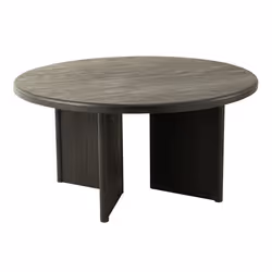 Table à Manger Ronde Teck 150cm Noir