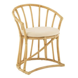 Chaise Rotin & Coussin Howard 70cm Naturel