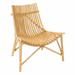 Fauteuil Design en Rotin Margery 84cm Naturel