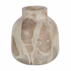 Vase Bouteille Déco Marbre 10cm Beige