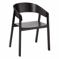 J-Line Chaise Naga Bois De Frene/Corde Noir