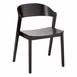 J-Line Chaise Laga Bois De Chene/Contreplaque Noir