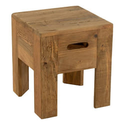 J-Line Tabouret Will Bois De Pin Brun